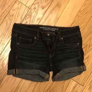 AE Dark Wash Denim Shorts